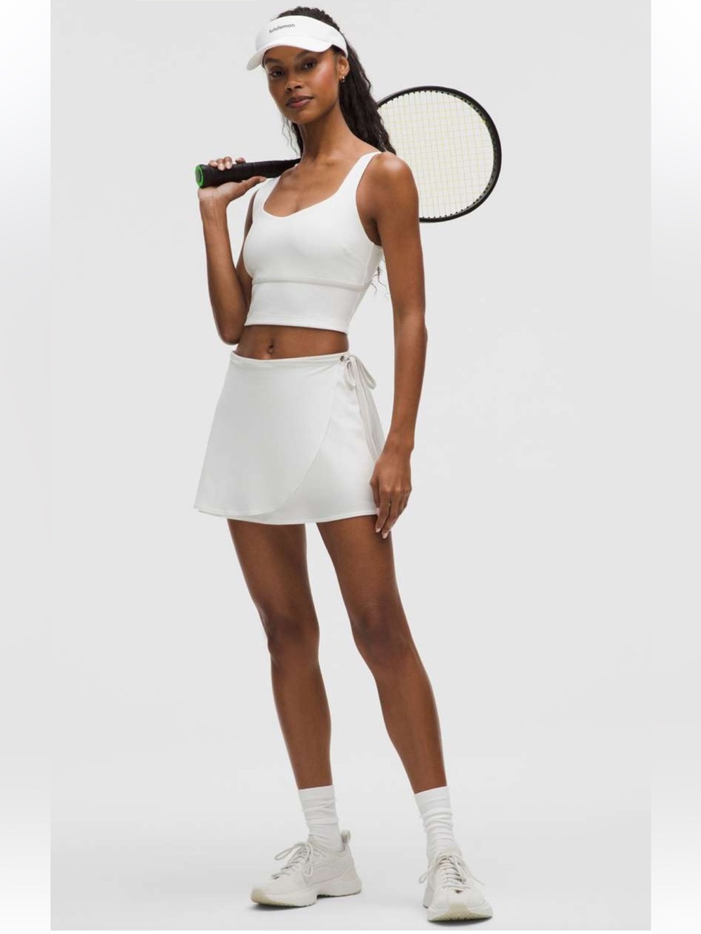 lululemon Wrap -Front Mid - Rise Tennis Skirt White Size L